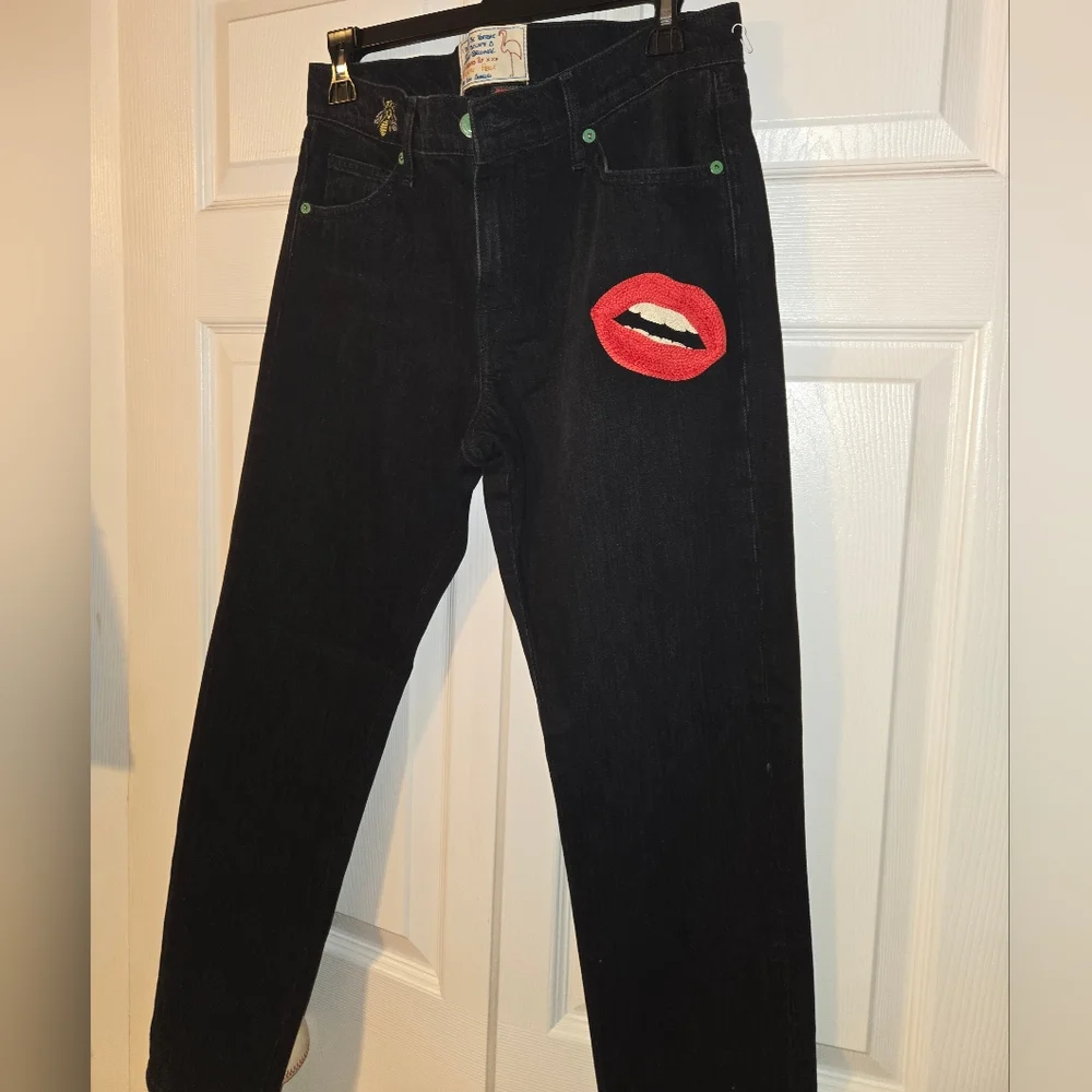 Free People X Sandrine Rose Black Trouble Maker Jeans - Picture 3 of 7